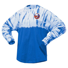New York Islanders Spirit Jersey Unisex Crystal Half Dye Long Sleeve T-Shirt - Royal | US 201405552