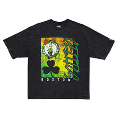 Boston Celtics Sport Classics Enzyme Washed T-Shirt Black - New Era