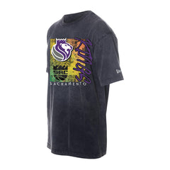Sacramento Kings Distressed Sport Classics Enzyme Washed T-Shirt Black - New Era