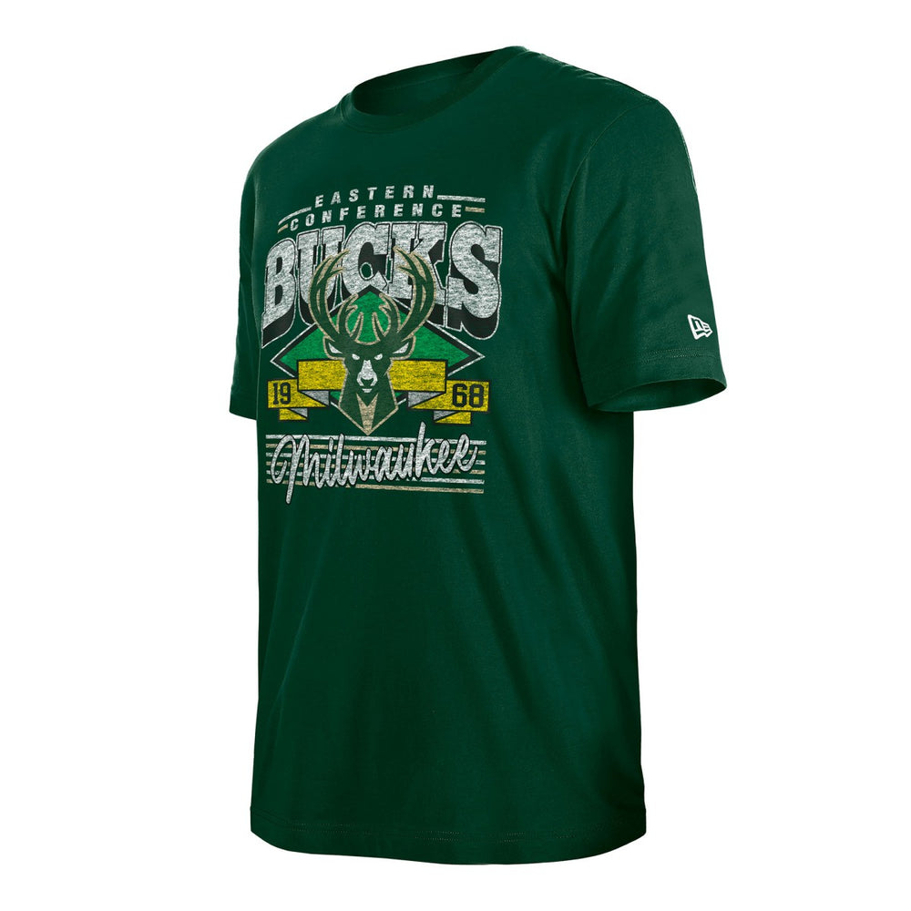 Milwaukee Bucks Sport Classics T-Shirt Hunter Green - New Era