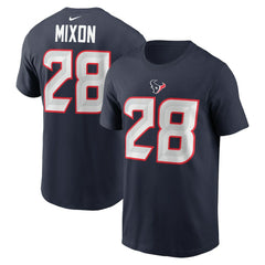 Joe Mixon Houston Texans Player Name & Number T-Shirt - Navy T-shirts