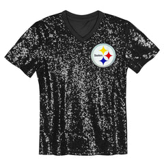 T.J. Watt Pittsburgh Steelers Women's Player Name & Number V-Neck Fashion Jersey - Black Jerseys