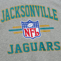 Jacksonville Jaguars All Over 4.0 Vintage Logo Pullover Sweatshirt - Heather Gray Pullover