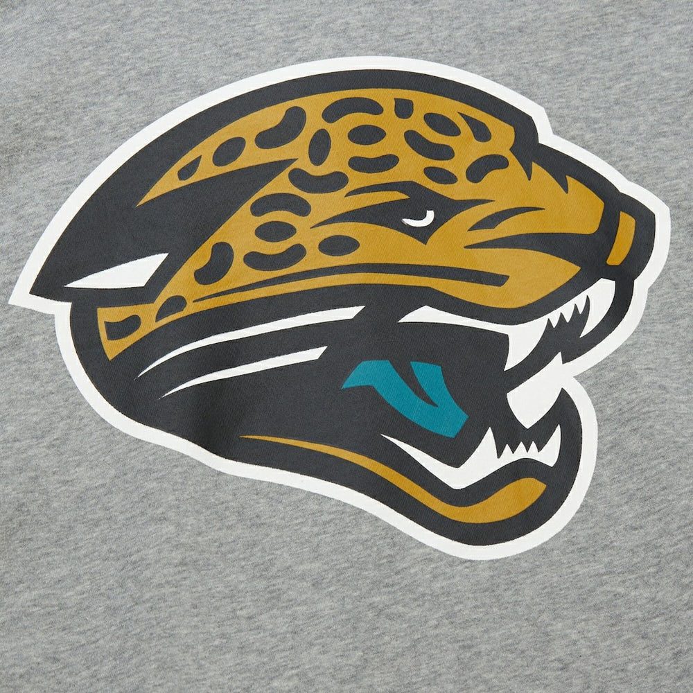 Jacksonville Jaguars All Over 4.0 Vintage Logo Pullover Sweatshirt - Heather Gray Pullover
