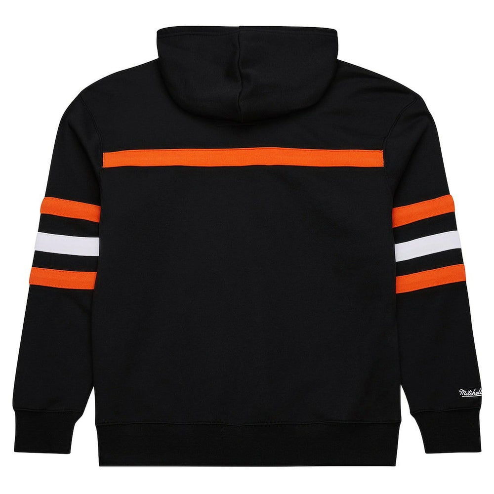 Cincinnati Bengals Vintage Logo Head Coach Fleece Pullover Hoodie - Black Hoodies