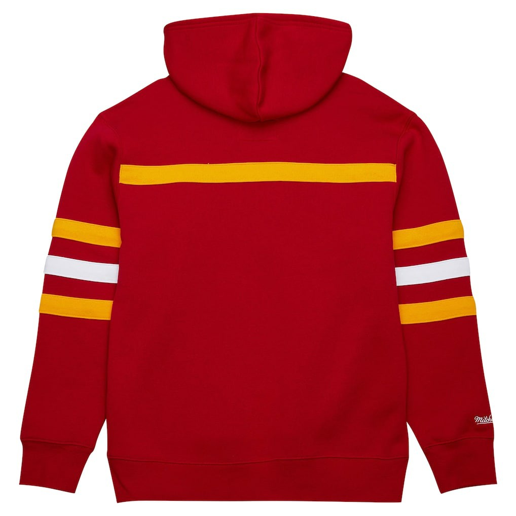 Kansas City Chiefs Vintage Logo Head Coach Fleece Pullover Hoodie - Red Hoodies