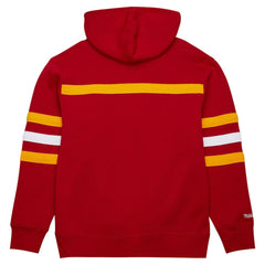Kansas City Chiefs Vintage Logo Head Coach Fleece Pullover Hoodie - Red Hoodies