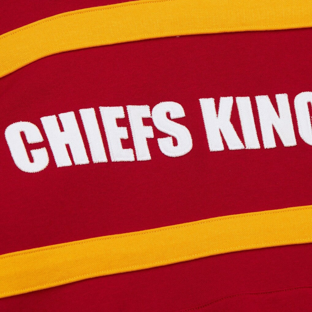Kansas City Chiefs Vintage Logo Head Coach Fleece Pullover Hoodie - Red Hoodies