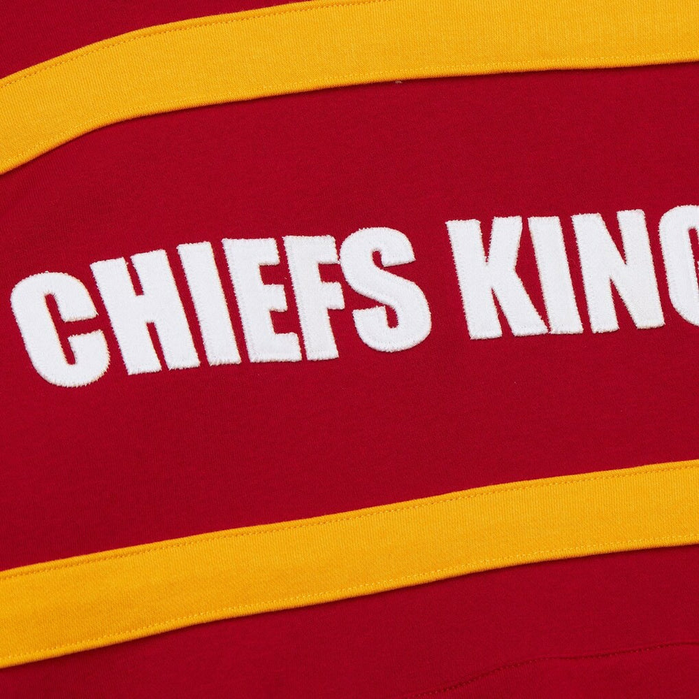 Kansas City Chiefs Vintage Logo Head Coach Fleece Pullover Hoodie - Red Hoodies