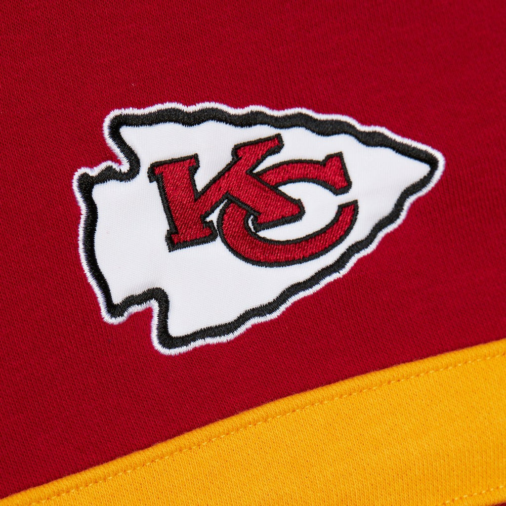 Kansas City Chiefs Vintage Logo Head Coach Fleece Pullover Hoodie - Red Hoodies