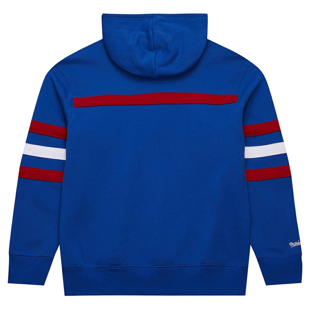 New York Giants Vintage Logo Head Coach Fleece Pullover Hoodie - Royal Hoodies