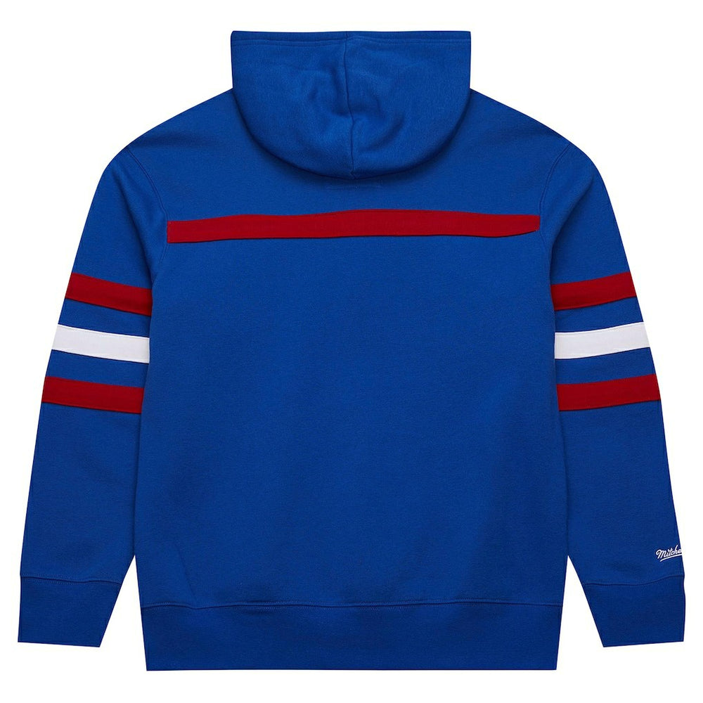 New York Giants Vintage Logo Head Coach Fleece Pullover Hoodie - Royal Hoodies