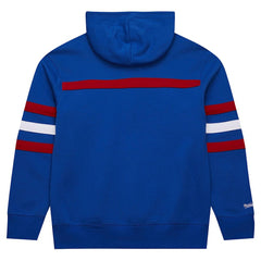 New York Giants Vintage Logo Head Coach Fleece Pullover Hoodie - Royal Hoodies