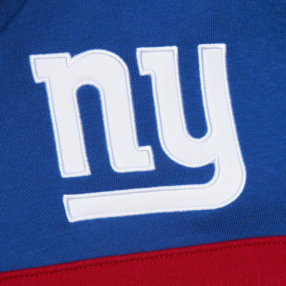New York Giants Vintage Logo Head Coach Fleece Pullover Hoodie - Royal Hoodies