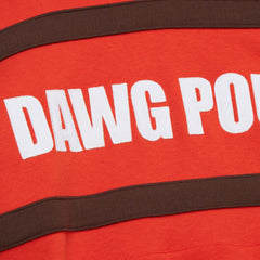 Cleveland Browns Vintage Logo Head Coach Fleece Pullover Hoodie - Orange Hoodies
