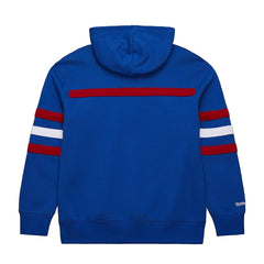 New England Patriots Vintage Logo Head Coach Fleece Pullover Hoodie - Royal Hoodies