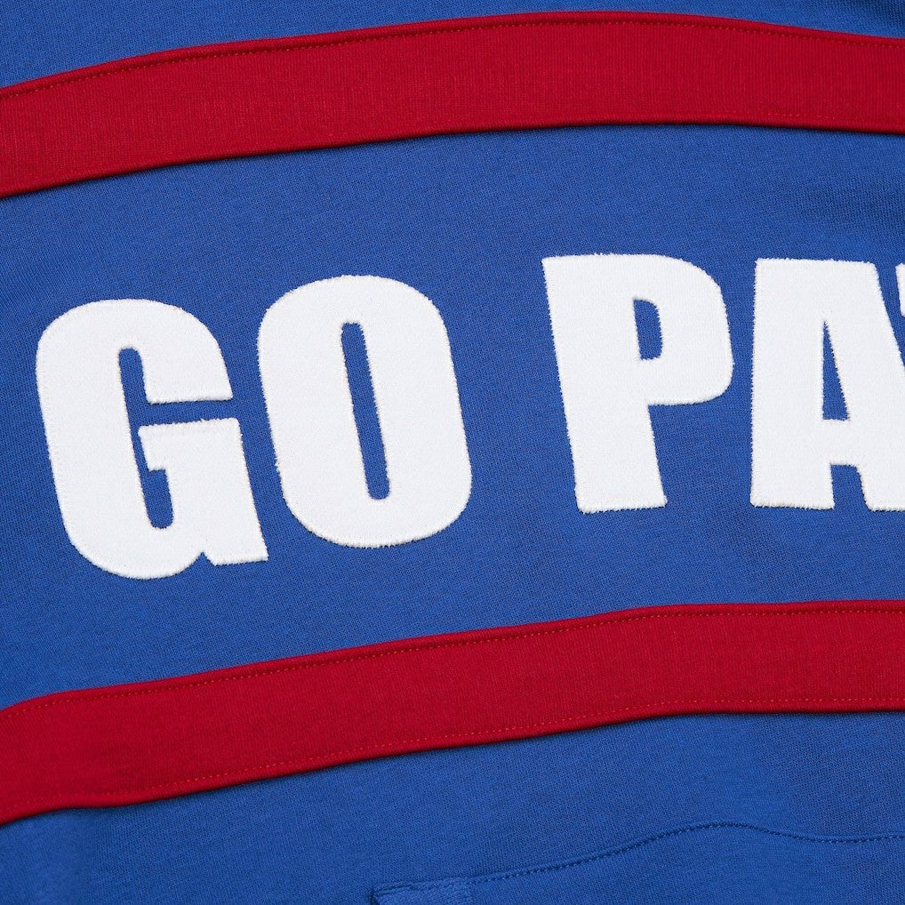 New England Patriots Vintage Logo Head Coach Fleece Pullover Hoodie - Royal Hoodies