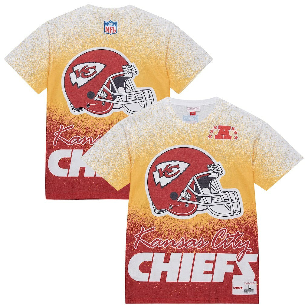 Kansas City Chiefs Team Burst Vintage Logo T-Shirt - White T-shirts