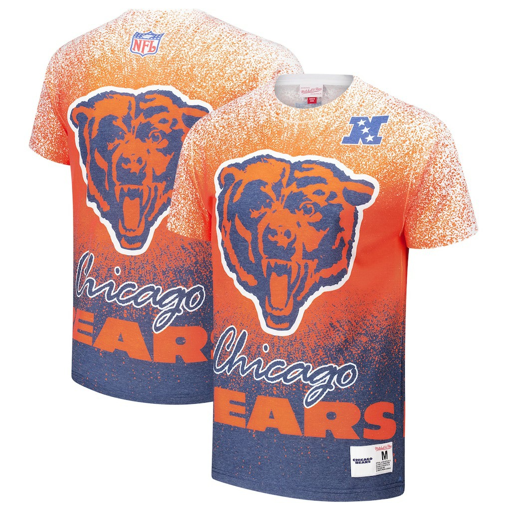 Chicago Bears Team Burst Vintage Logo T-Shirt - White T-shirts