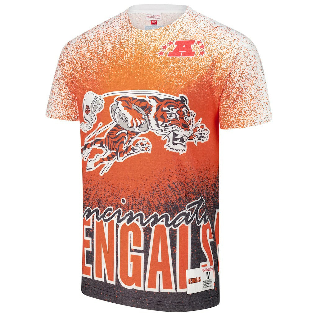 Cincinnati Bengals Team Burst Vintage Logo T-Shirt - White T-shirts