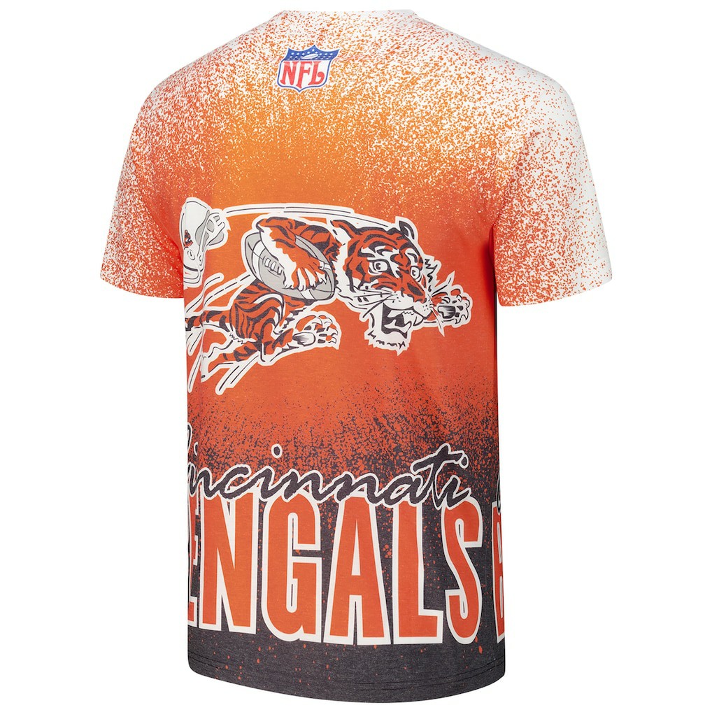 Cincinnati Bengals Team Burst Vintage Logo T-Shirt - White T-shirts