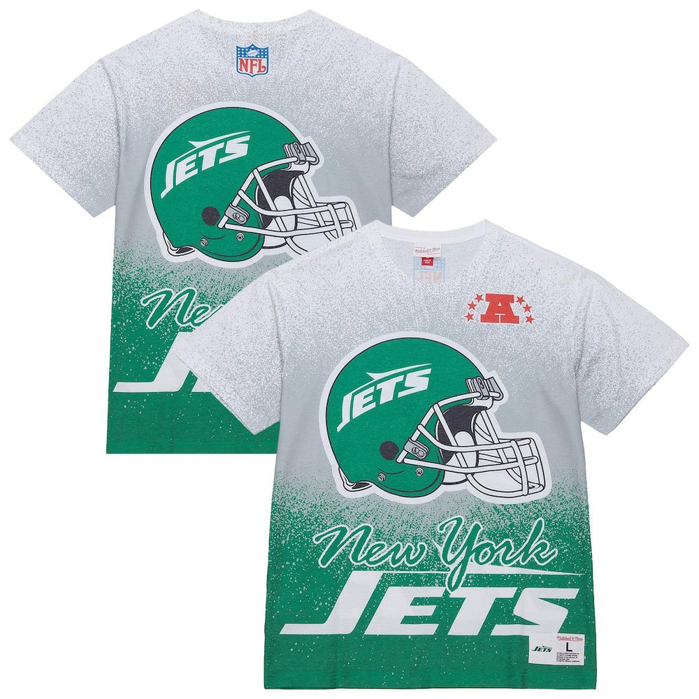 New York Jets Team Burst Vintage Logo T-Shirt - White T-shirts