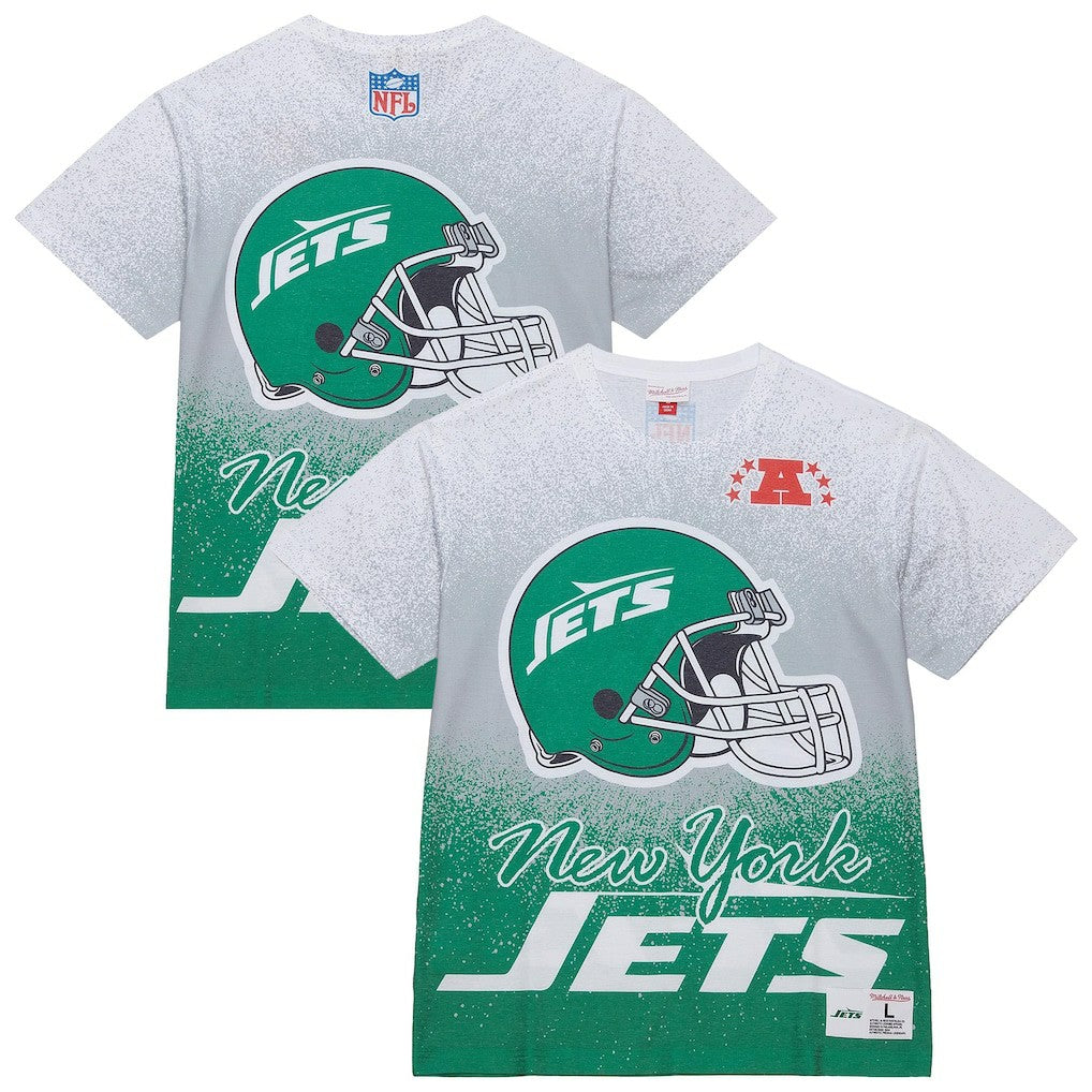 New York Jets Team Burst Vintage Logo T-Shirt - White T-shirts