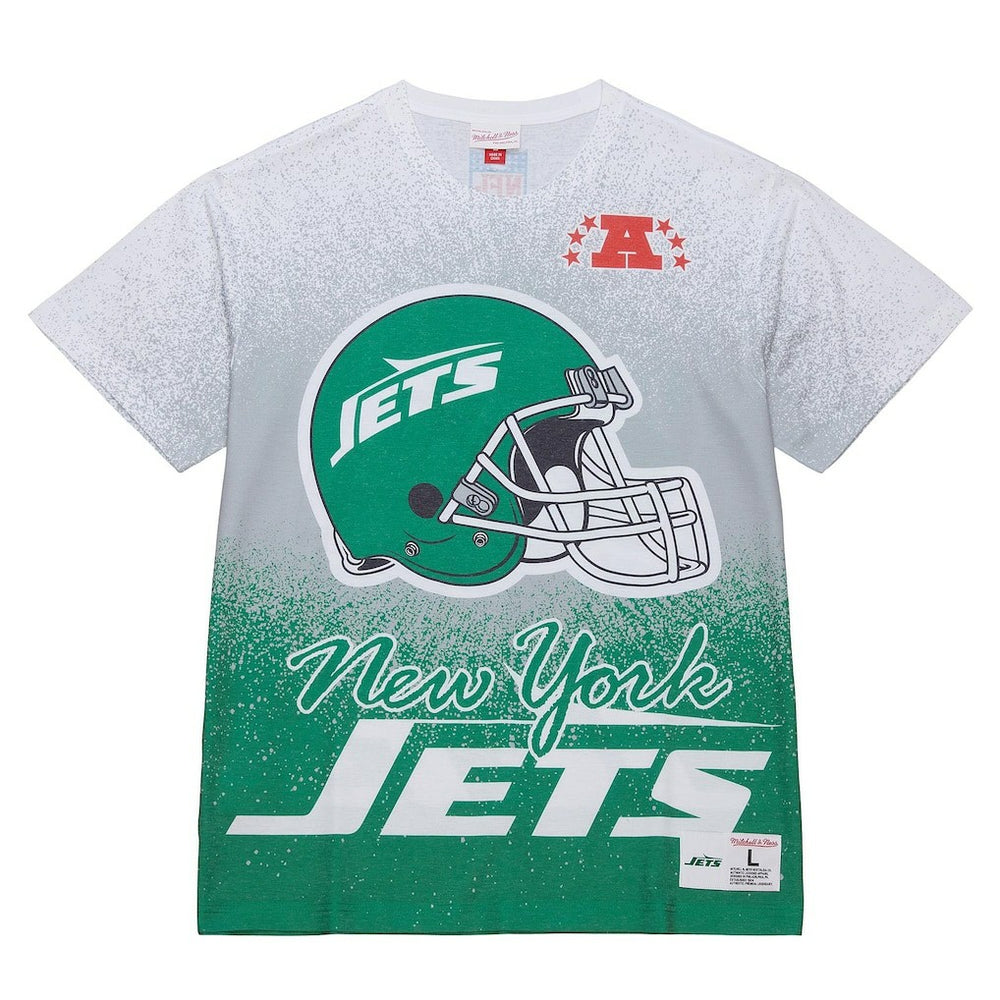 New York Jets Team Burst Vintage Logo T-Shirt - White T-shirts