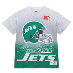 New York Jets Team Burst Vintage Logo T-Shirt - White T-shirts