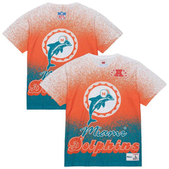 Miami Dolphins Team Burst Vintage Logo T-Shirt - White T-shirts
