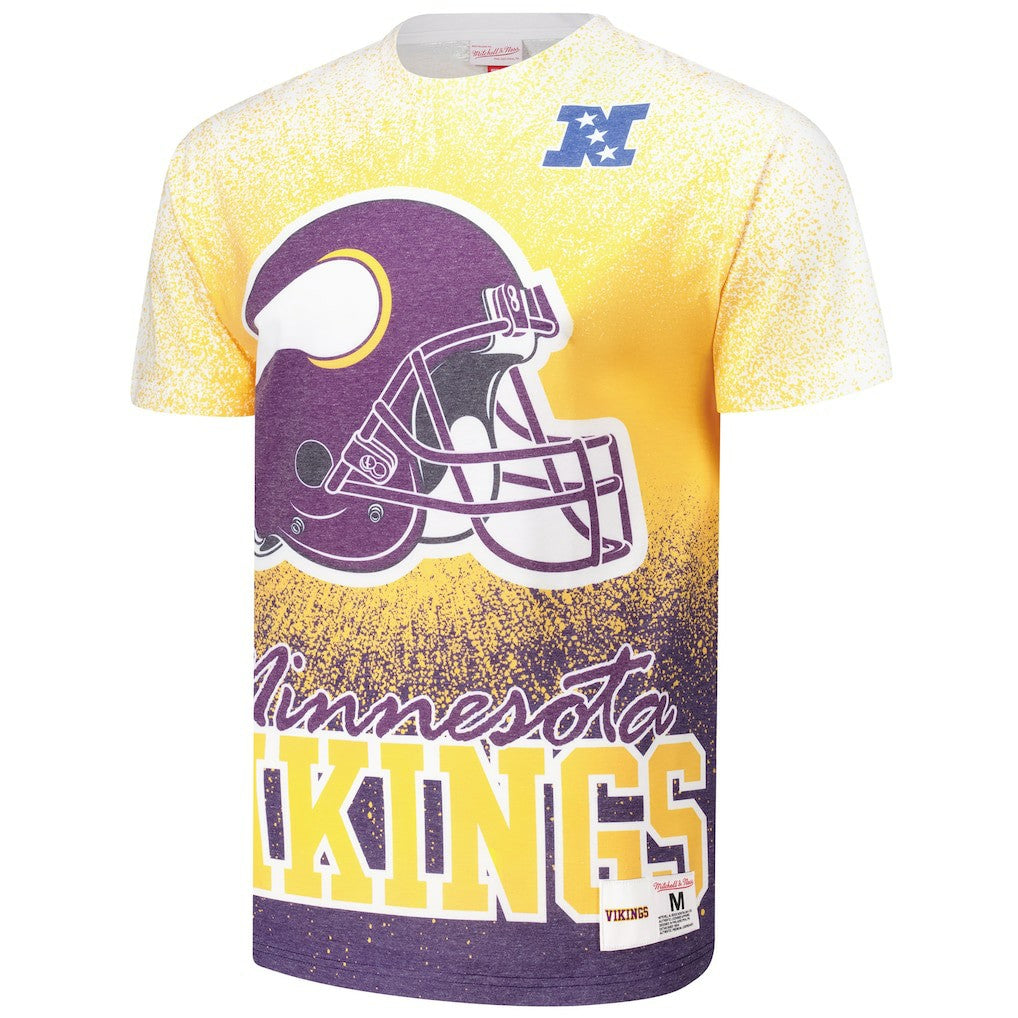 Minnesota Vikings Team Burst Vintage Logo T-Shirt - White T-shirts