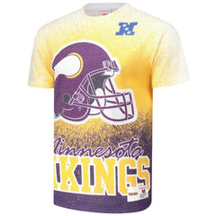 Minnesota Vikings Team Burst Vintage Logo T-Shirt - White T-shirts