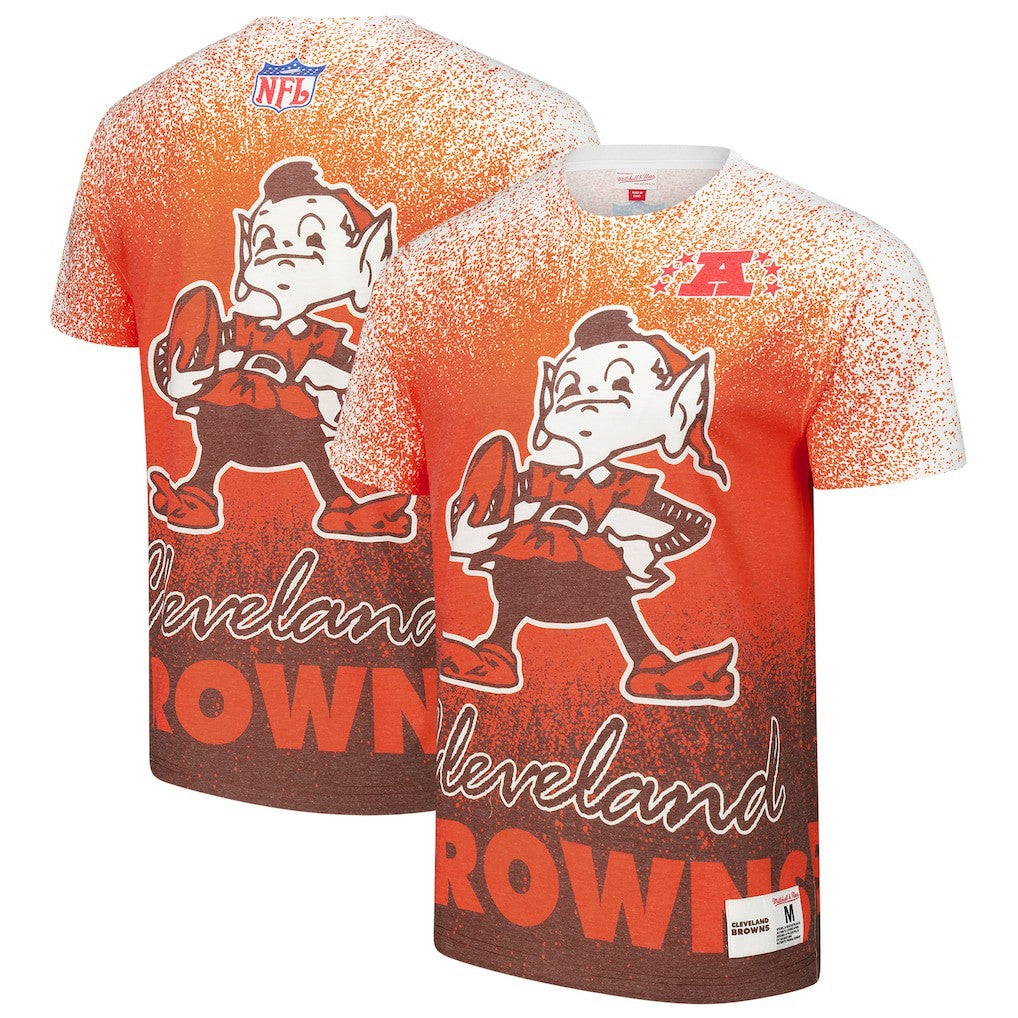 Cleveland Browns Team Burst Vintage Logo T-Shirt - White T-shirts