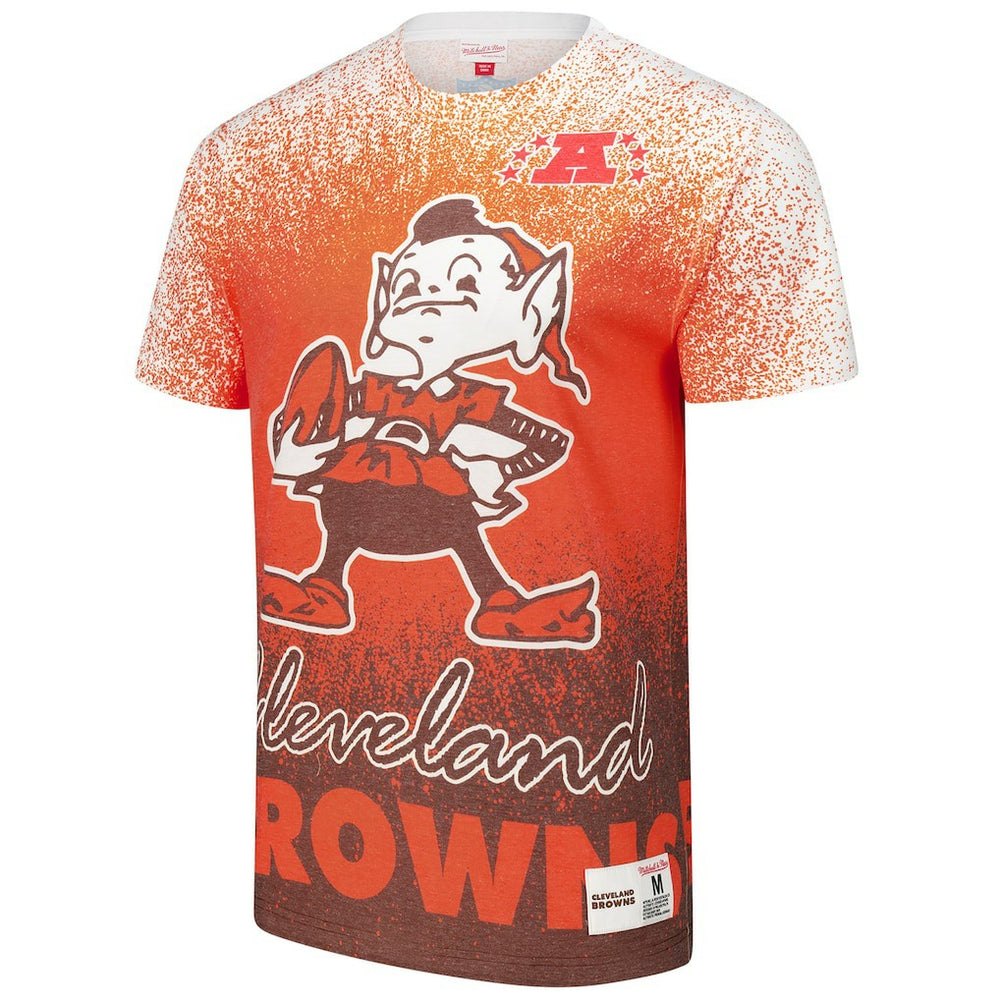 Cleveland Browns Team Burst Vintage Logo T-Shirt - White T-shirts