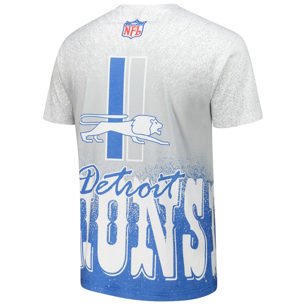 Detroit Lions Team Burst Vintage Logo T-Shirt - White T-shirts