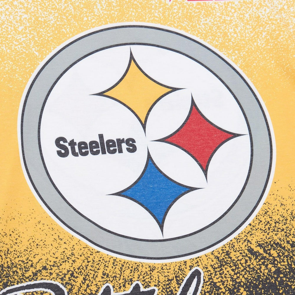Pittsburgh Steelers Team Burst Vintage Logo T-Shirt - White T-shirts