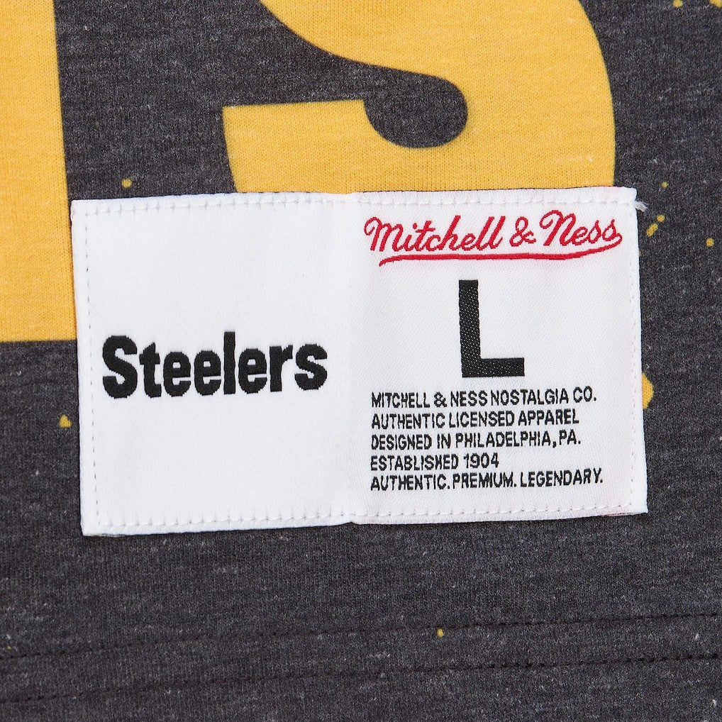 Pittsburgh Steelers Team Burst Vintage Logo T-Shirt - White T-shirts