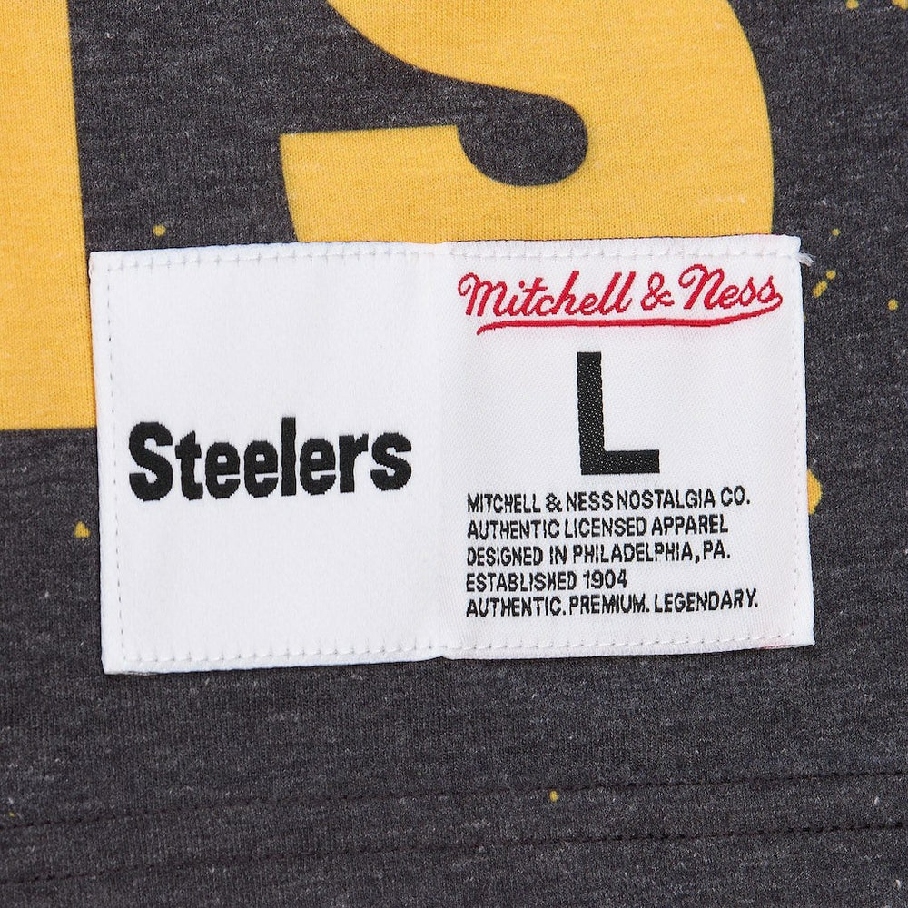 Pittsburgh Steelers Team Burst Vintage Logo T-Shirt - White T-shirts