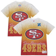 San Francisco 49ers Team Burst Vintage Logo T-Shirt - White T-shirts