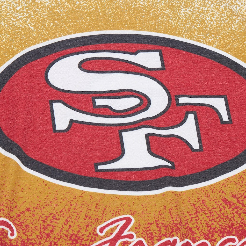 San Francisco 49ers Team Burst Vintage Logo T-Shirt - White T-shirts