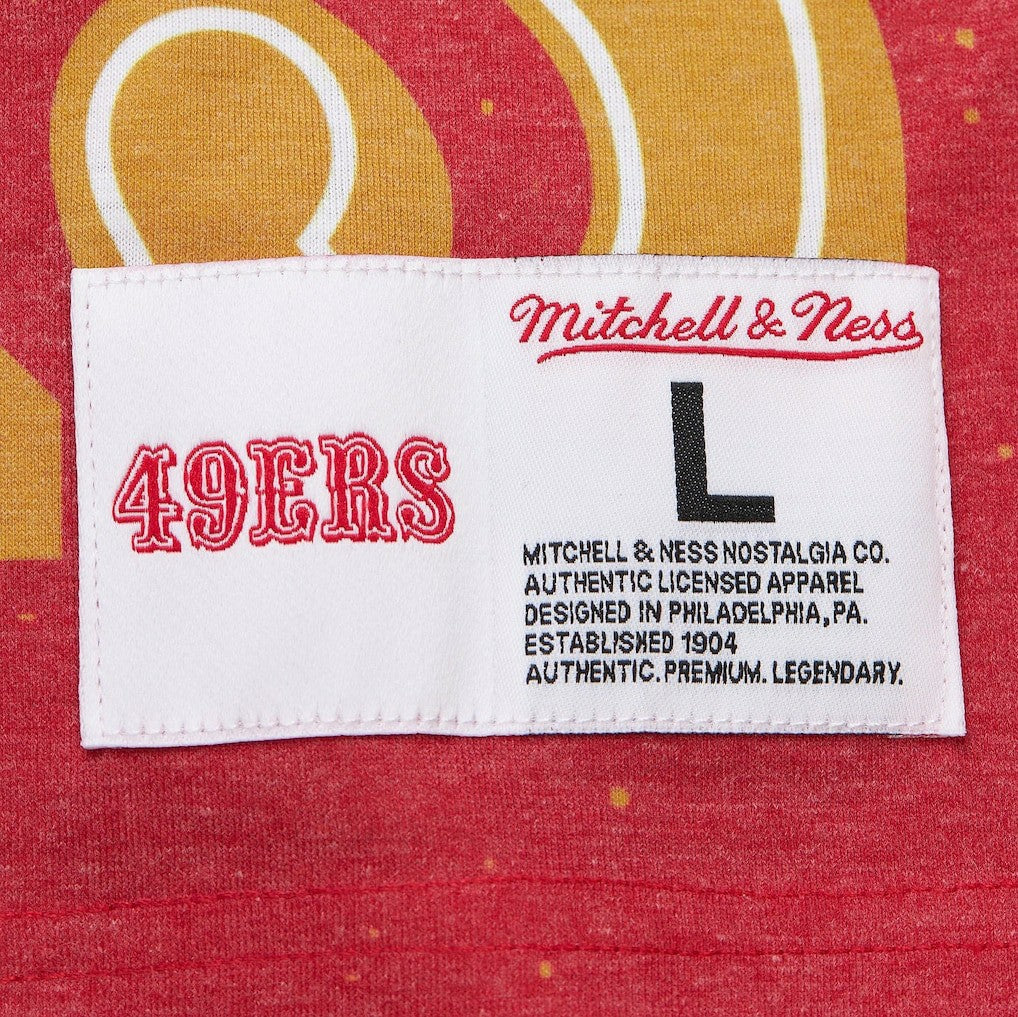 San Francisco 49ers Team Burst Vintage Logo T-Shirt - White T-shirts