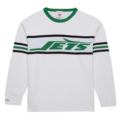 New York Jets Throwback 1984 Pullover Sweater - White Pullover