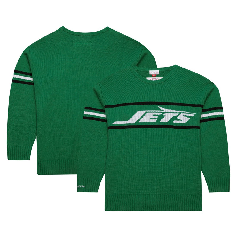 New York Jets Throwback 1984 Pullover Sweater - Green Pullover