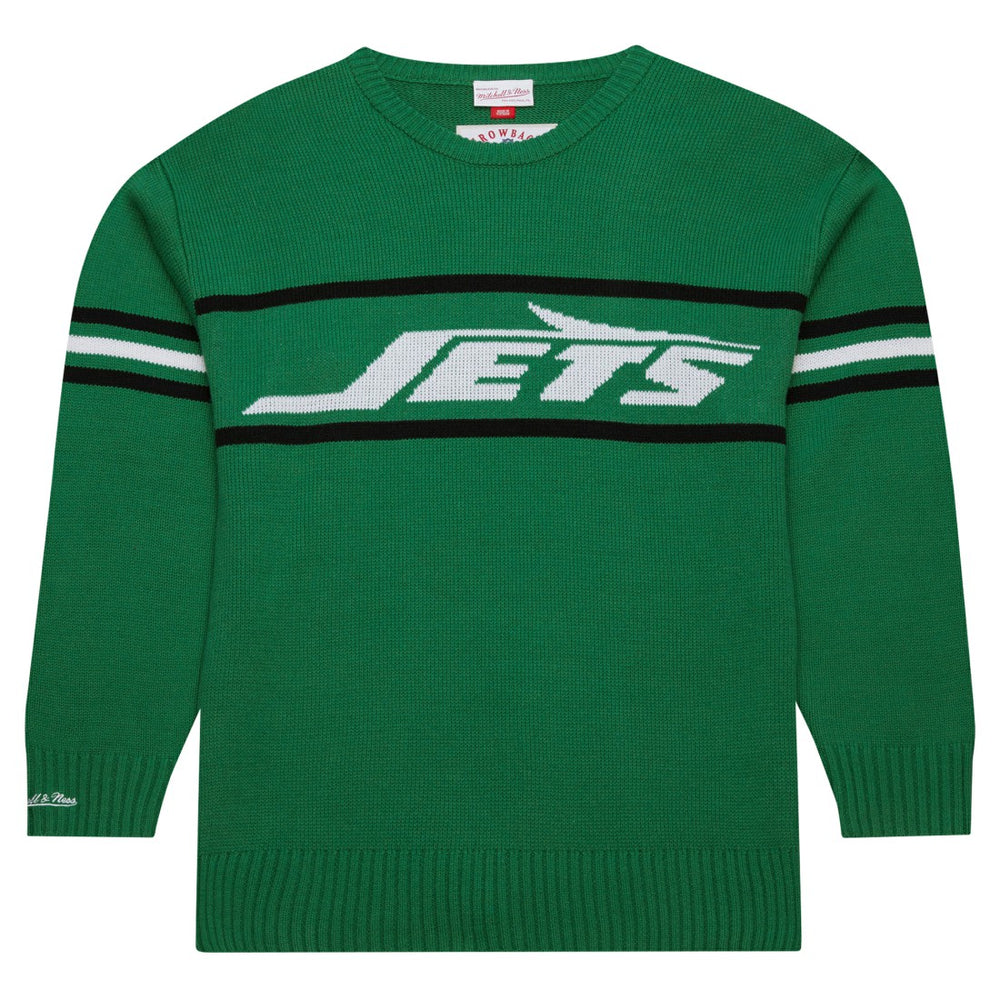 New York Jets Throwback 1984 Pullover Sweater - Green Pullover