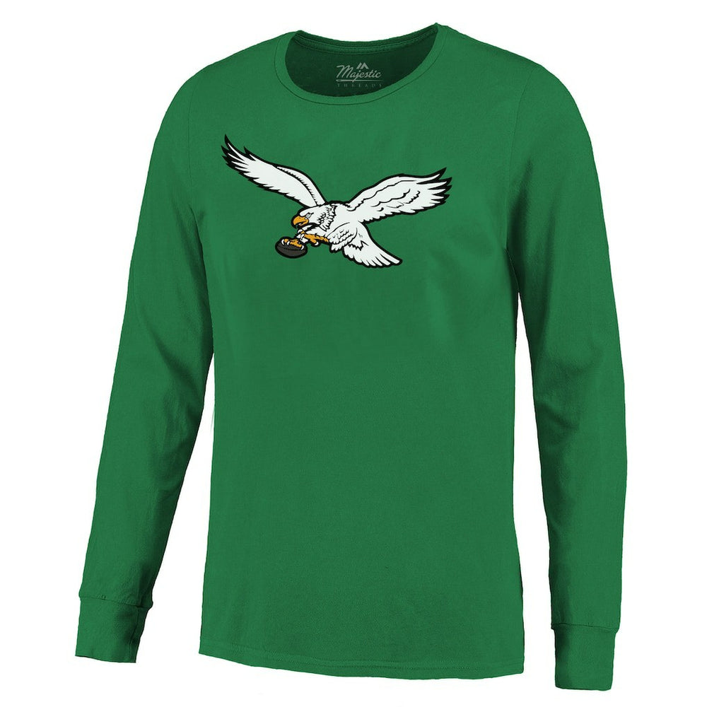 Saquon Barkley Philadelphia Eagles Majestic Threads Name & Number Long Sleeve T-Shirt - Kelly Green T-shirts