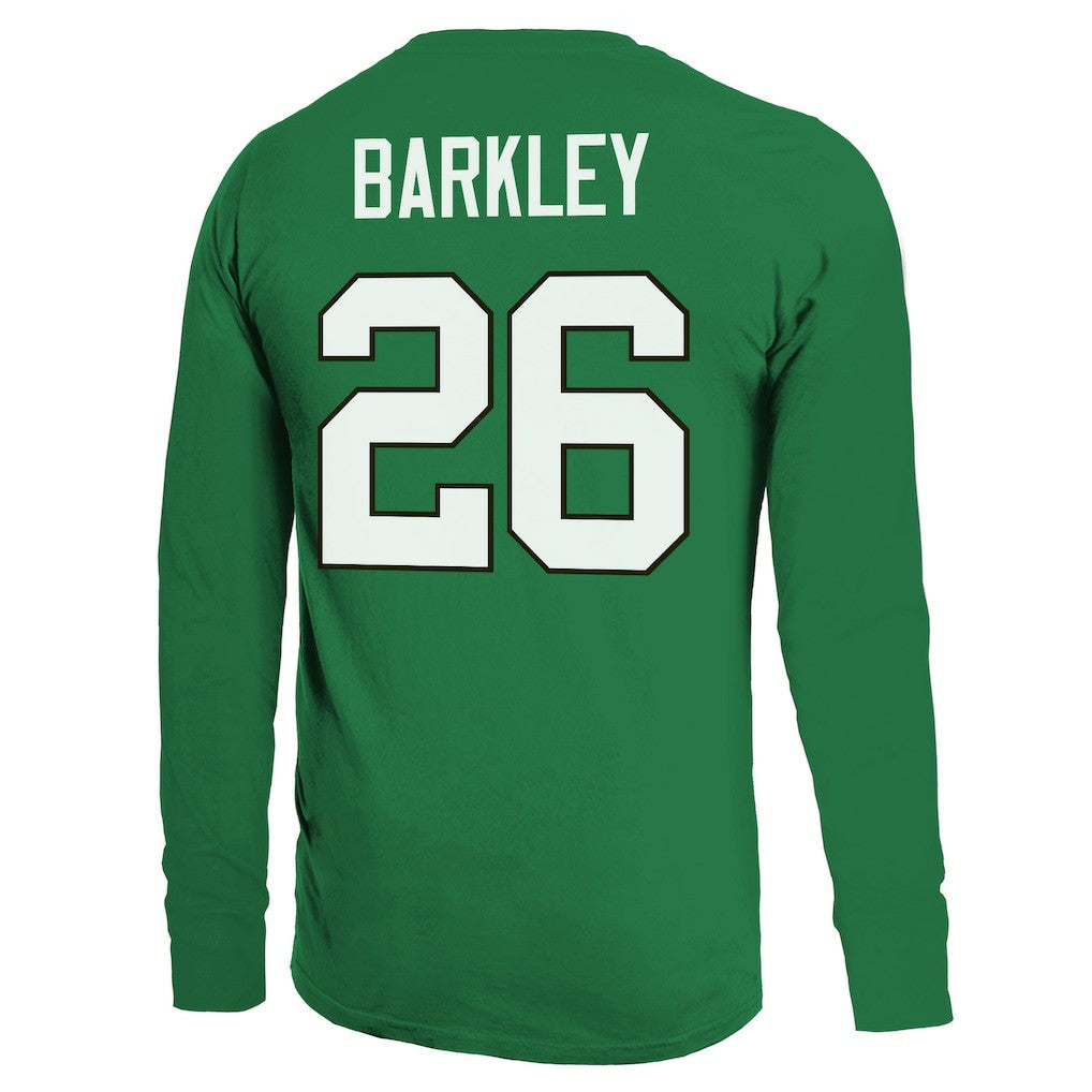 Saquon Barkley Philadelphia Eagles Majestic Threads Name & Number Long Sleeve T-Shirt - Kelly Green T-shirts