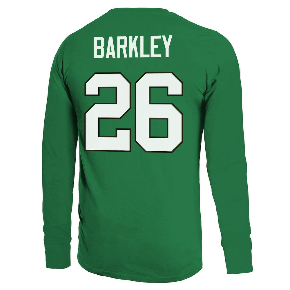 Saquon Barkley Philadelphia Eagles Majestic Threads Name & Number Long Sleeve T-Shirt - Kelly Green T-shirts