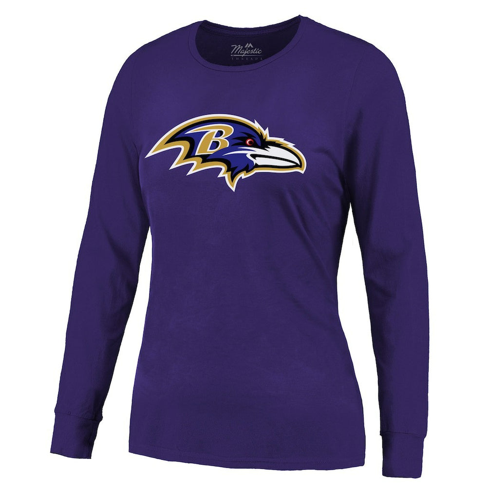 Derrick Henry Baltimore Ravens Majestic Threads Women's Name & Number Long Sleeve T-Shirt - Purple T-shirts