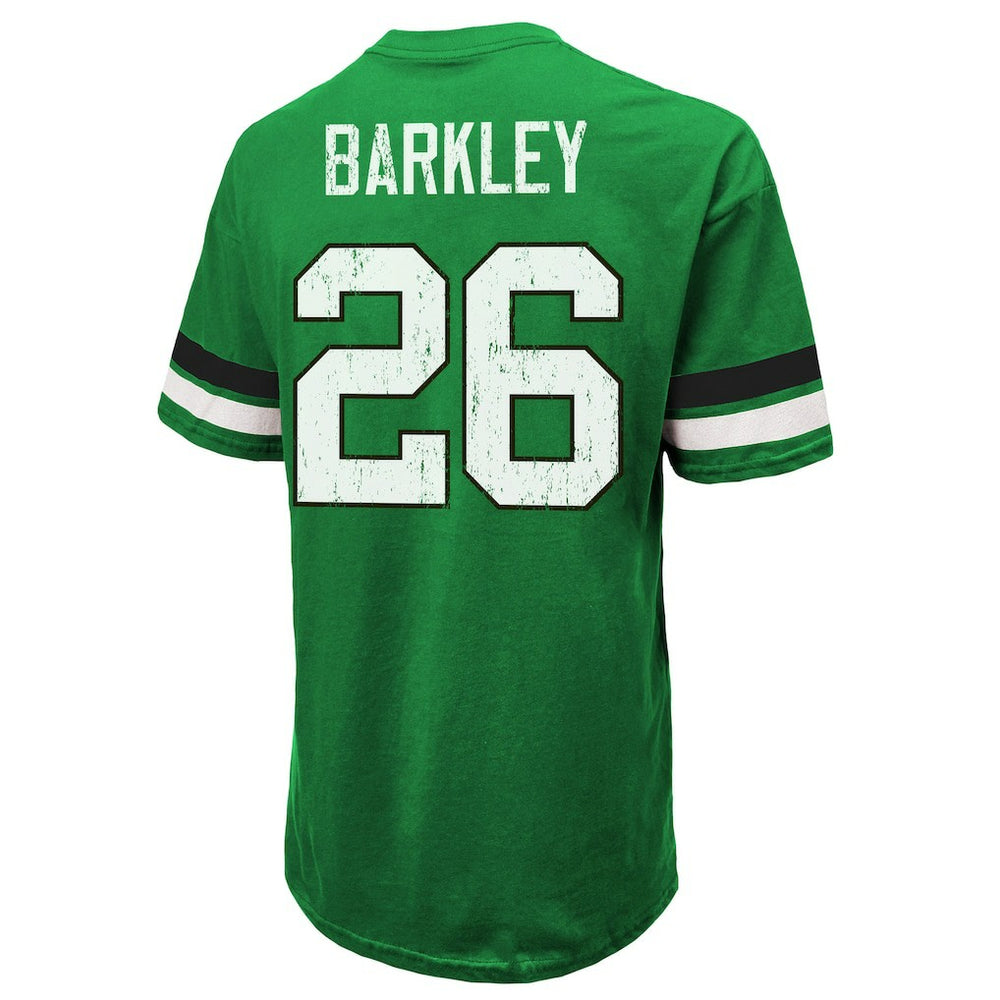 Saquon Barkley Philadelphia Eagles Majestic Threads Name & Number Oversized T-Shirt - Kelly Green T-shirts