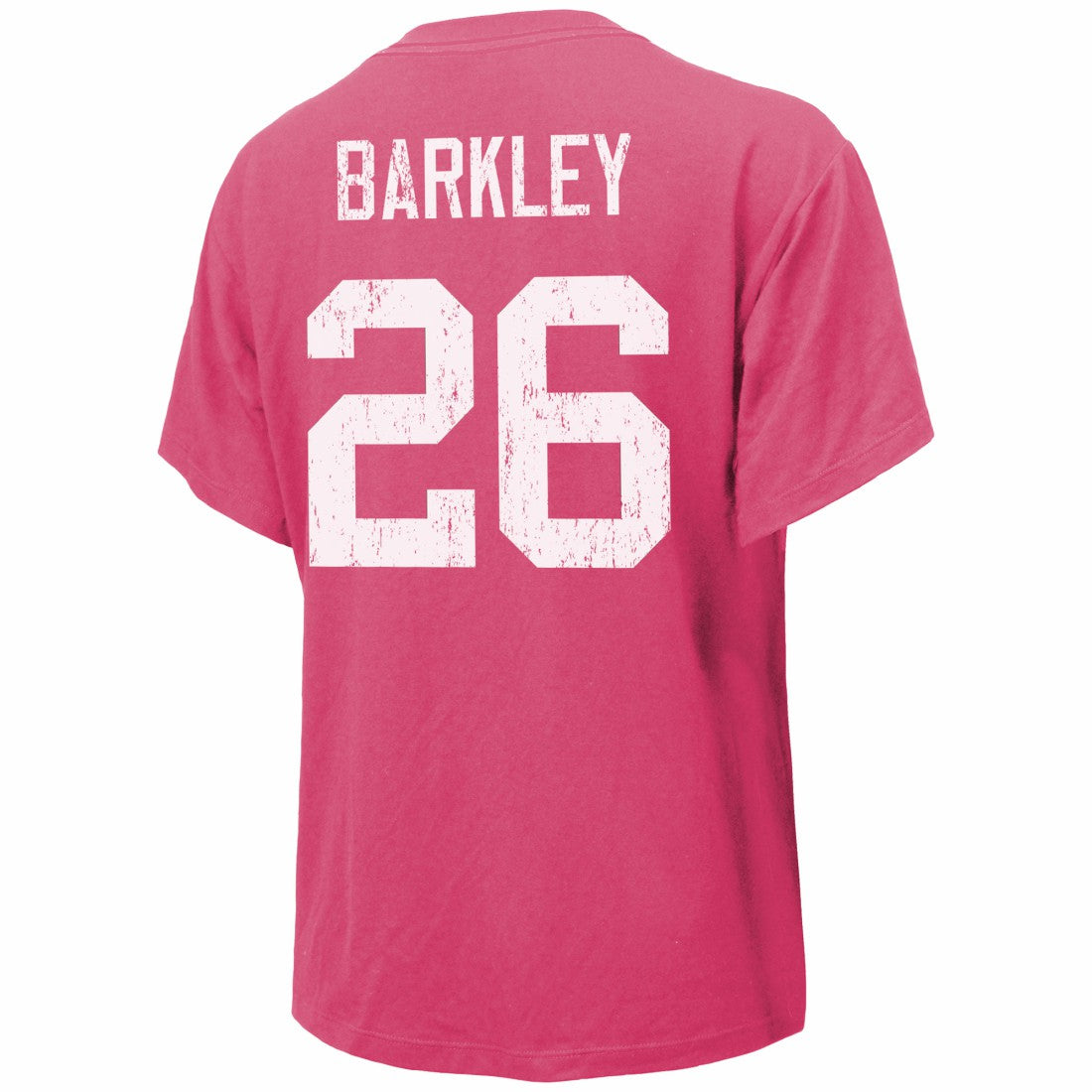 Saquon Barkley Philadelphia Eagles Majestic Threads Women's Name & Number T-Shirt - Pink T-shirts